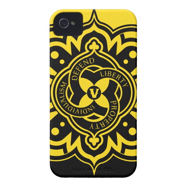 Funda De Case-Mate Para iPhone Caso del iPhone de Voluntaryist (Atrás)