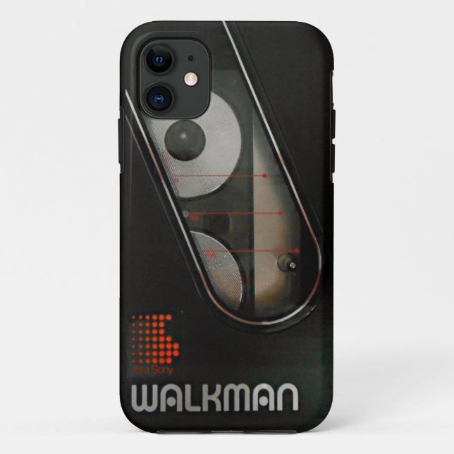 Funda De Case-Mate Para iPhone Caso del iPhone de Walkman (Reverso)