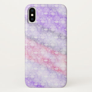 Funda Para iPhone X Caso del iPhone del cráneo del azúcar
