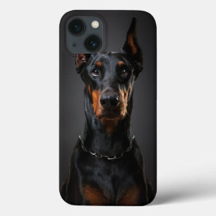 Funda Para iPhone 13 Caso del iPhone del Doberman