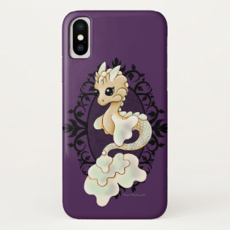 Funda Para iPhone X Caso del iPhone del dragón del cordón del vintage