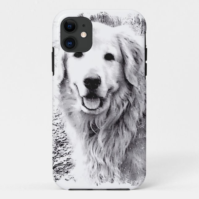 Funda De Case-Mate Para iPhone Caso del iPhone del golden retriever (Reverso)
