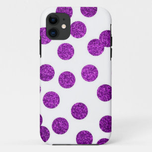 Funda Para iPhone 11 Caso del iPhone del lunar del purpurina