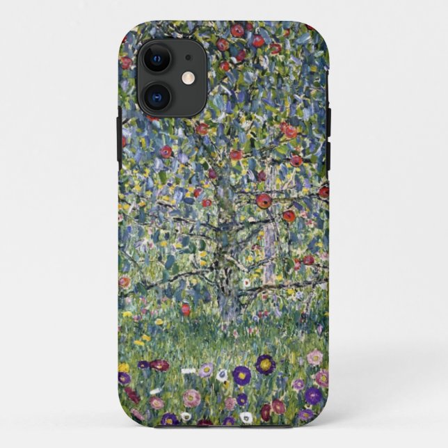 Funda De Case-Mate Para iPhone Caso del iPhone del manzano de Gustavo Klimt (Reverso)