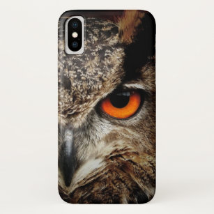 Funda Para iPhone X Caso del iPhone del pájaro del búho