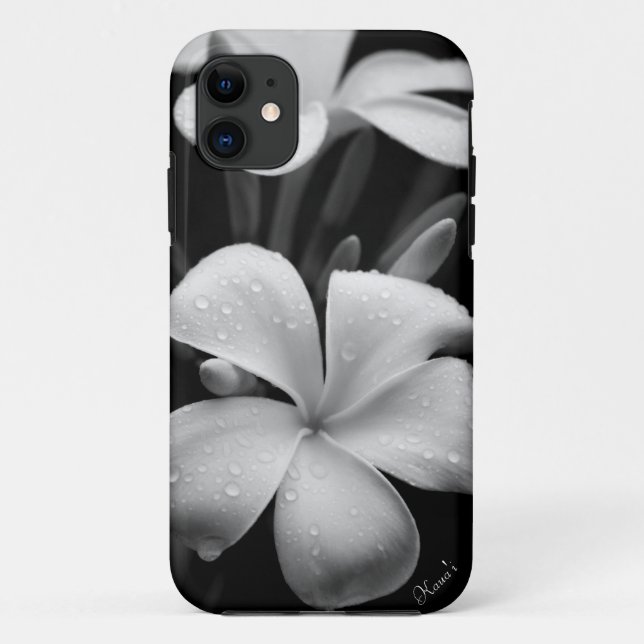 Funda De Case-Mate Para iPhone Caso del iPhone del Plumeria (Reverso)