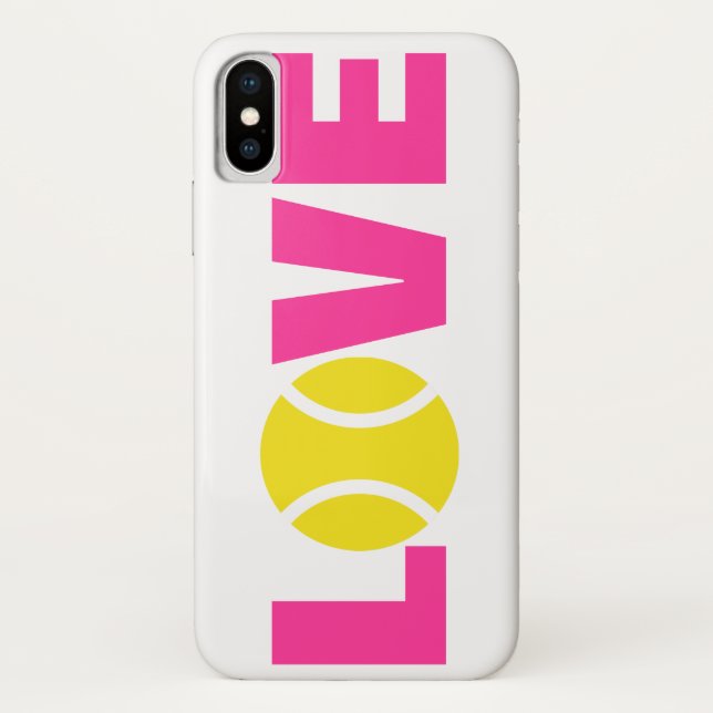 Funda De Case-Mate Para iPhone Caso del iPhone X de la pelota de tenis. Cubierta (Reverso)