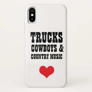 Funda Para iPhone X Caso del iPhone X de los vaqueros y de la música