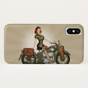 Funda Para iPhone X Caso del iPhone X de sargento Davidson Army