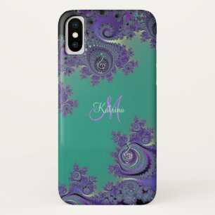title_seo2 Caso del iPhone X del monograma del Clef de la