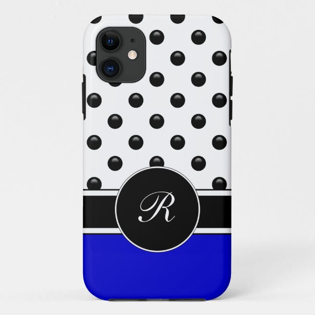 Funda De Case-Mate Para iPhone caso del monograma del iPhone 5 (Reverso)