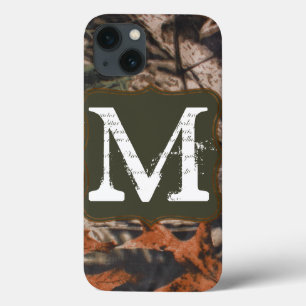 Funda Para iPhone 13 Caso del monograma IPAD del camuflaje de los