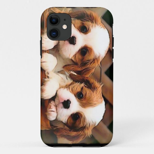 Funda De Case-Mate Para iPhone Caso del perrito (Reverso)