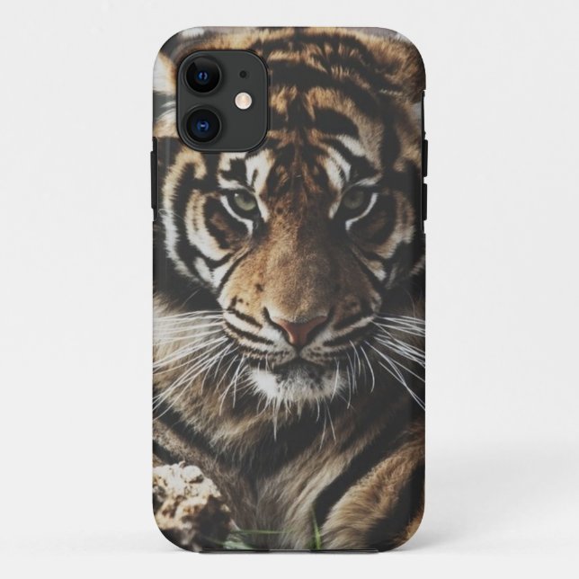 Funda De Case-Mate Para iPhone Caso del tigre (Reverso)