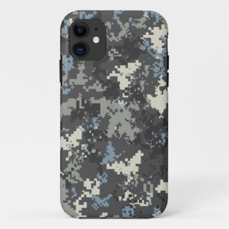 Funda Para iPhone 11 Caso digital del camo del iPhone 5 del gris azul