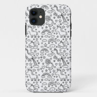 Caso divertido del iPhone del unicornio