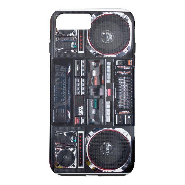 Funda De Case-Mate Para iPhone caso duro de Boombox del iPhone 7 (Reverso)