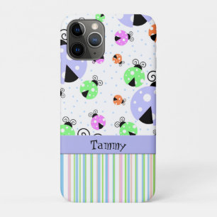 Funda Para iPhone 11 Pro Caso duro del iPhone colorido de las mariquitas