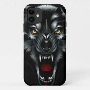 Funda Para iPhone 11 Caso enojado del iPhone 5 de la cara del lobo