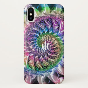Funda Para iPhone X Caso espiral del iPhone X del monograma del