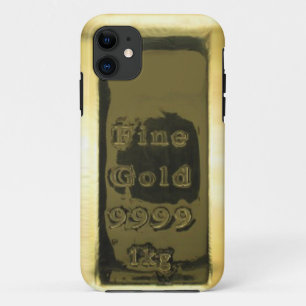 Funda Para iPhone 11 Caso fino del iPhone 5 de la barra de oro del oro