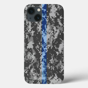 title_seo2 Caso fino del iPhone 6 de Blue Line Camo