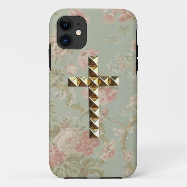 Funda De Case-Mate Para iPhone Caso floral de la cruz Iphone5 (Reverso)