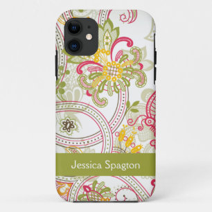 Funda Para iPhone 11 Caso floral del iphone 5 de Paisley del remolino