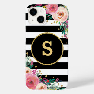 Funda Para iPhone 14 De Case-Mate Caso floral elegante del iPhone 7 del oro del