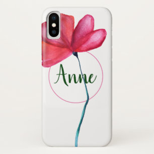 Funda Para iPhone X Caso Floral Name iPhone para ella