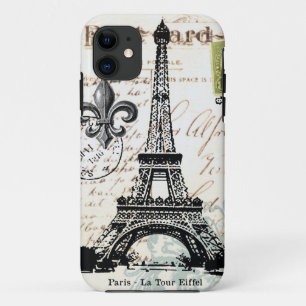 Funda Para iPhone 11 Caso francés del iphone 5 de la torre Eiffel del