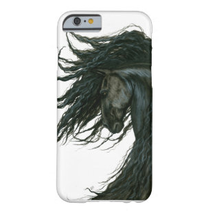 Funda Barely There Para iPhone 6 Caso frisio del caballo de DreamWalker por Bihrle