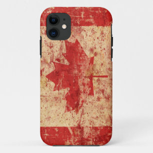 Funda Para iPhone 11 Caso Guay Vintage de arce canadiense Leaf Iphone