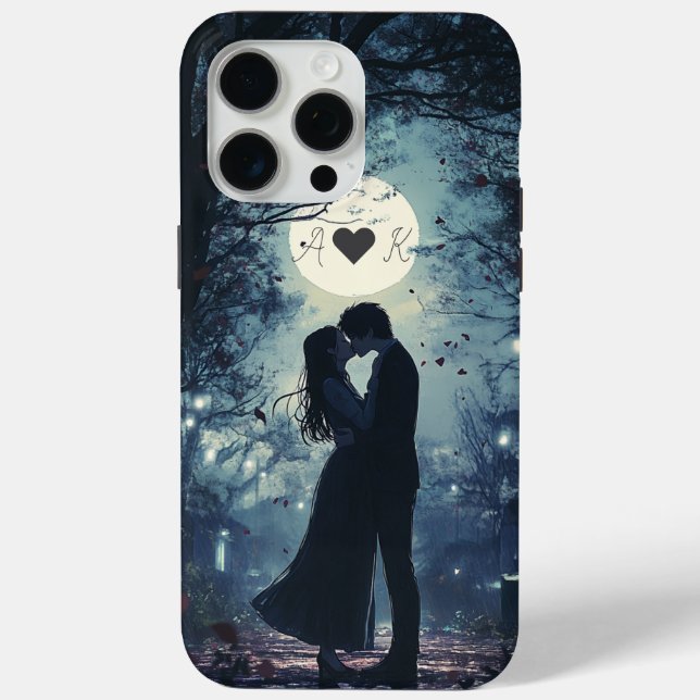 Funda De Case-Mate Para iPhone Caso inicial para iPhone de Romantic Kissing Coupl (Reverso )
