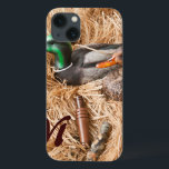 Funda Para iPhone 13 Caso IPAD Monograma de caza de Drake Mallard Call<br><div class="desc">Caza de Caza de Caza de Caza de Pato Cazador de Caza de Pato Monograma Inicial IPAD FUNDA DURO Personalizado</div>