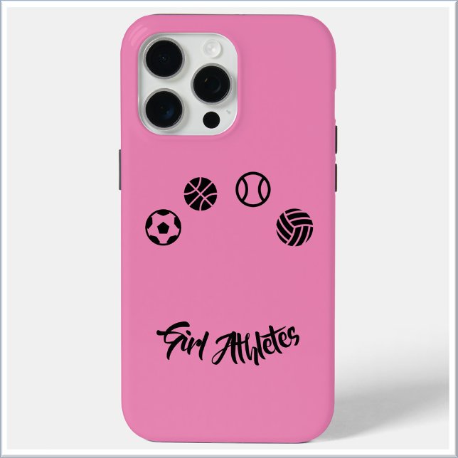 Funda De Case-Mate Para iPhone Caso Iphone de atletas Chicas rosados (Subido por el creador)