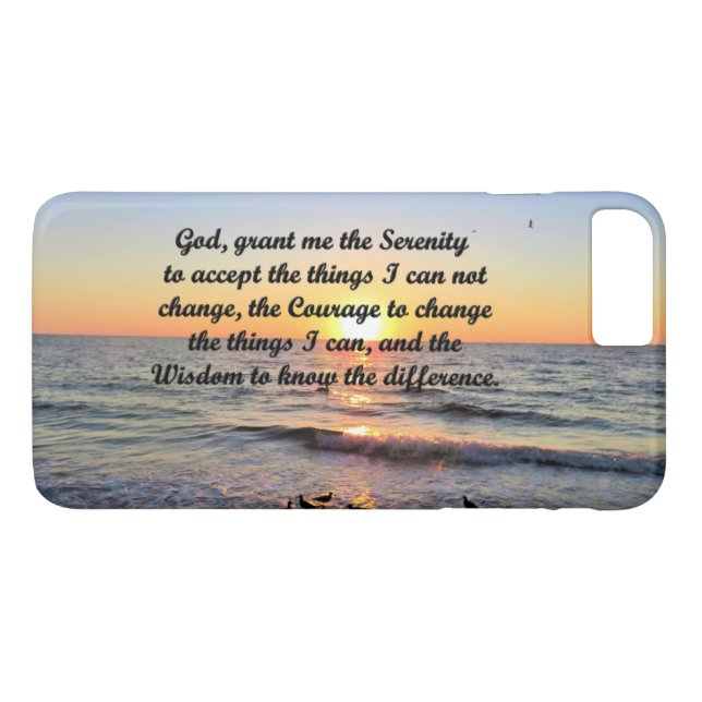 FUNDA DE Case-Mate PARA iPhone CASO IPHONE DE SUNRISE SERENITY PRAYER (Reverso (horizontal))