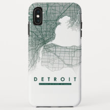 Caso Iphone Detroit Map