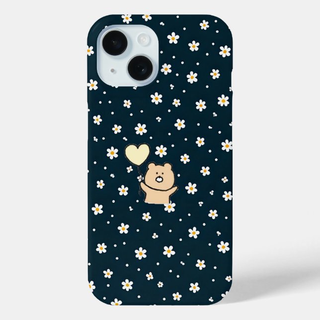 Funda De Case-Mate Para iPhone Caso Iphone lindo oso (Reverso )