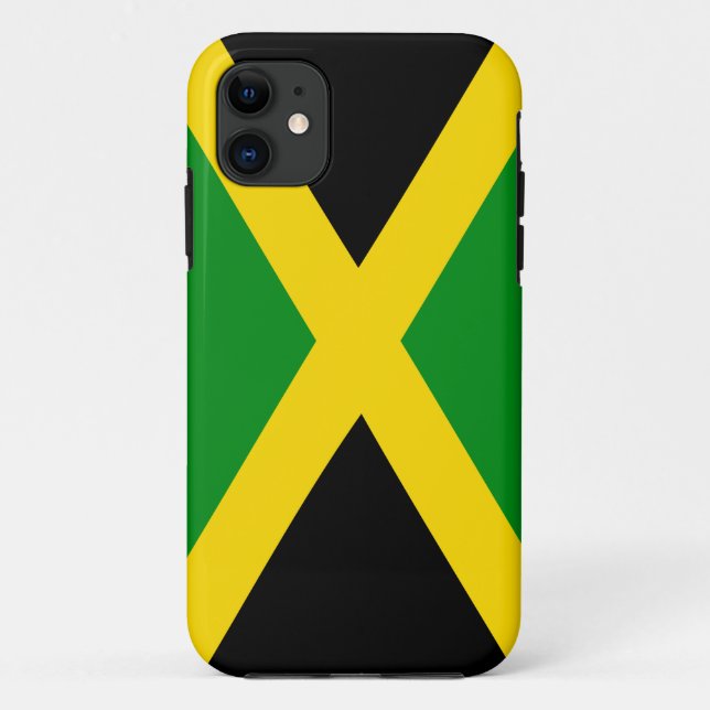 Funda De Case-Mate Para iPhone Caso jamaicano de la moda de la bandera (Reverso)