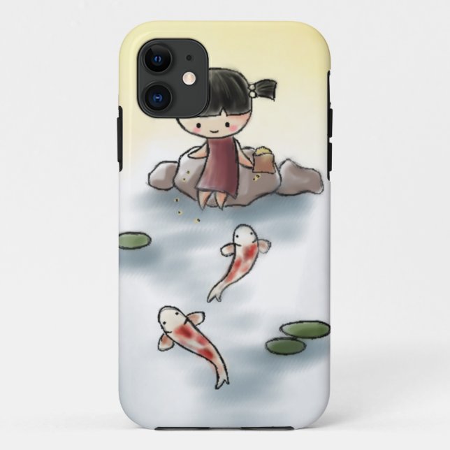 Funda De Case-Mate Para iPhone Caso lindo de Koi Iphone 5 (Reverso)