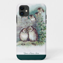 Caso lindo del búho iPhone5 de Louis Wain