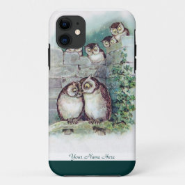 Funda Para iPhone 11 Caso lindo del búho iPhone5 de Louis Wain