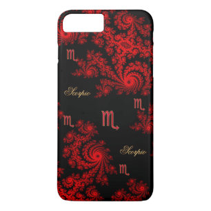 Funda Para iPhone 8 Plus/7 Plus Caso más del iPhone 7 rojos negros del escorpión