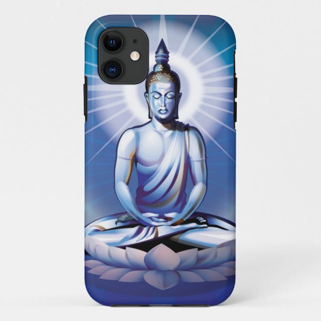 Funda De Case-Mate Para iPhone Caso Meditating del iPhone 5 de Buda (Reverso)