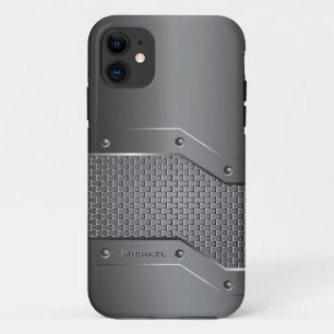 Funda Para iPhone 11 Caso metálico metalizado del iPhone 5 del estilo