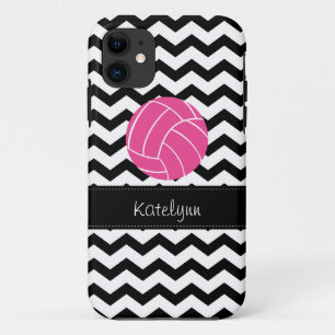 Funda Para iPhone 11 Caso moderno del iPhone 5 del voleibol del zigzag