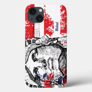 Funda Para iPhone 13 Caso patriótico del iPad