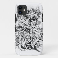 Caso psicodélico del iPhone 5/5s del búho