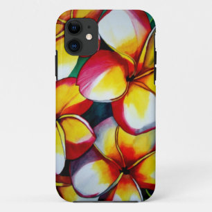 Funda Para iPhone 11 Caso rosado del iphone de la flor del Frangipani